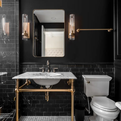 Ferrara 3" x 6" Honed Marble Tile in Nero