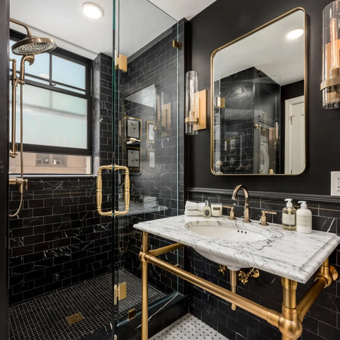 Ferrara 3" x 6" Honed Marble Tile in Nero