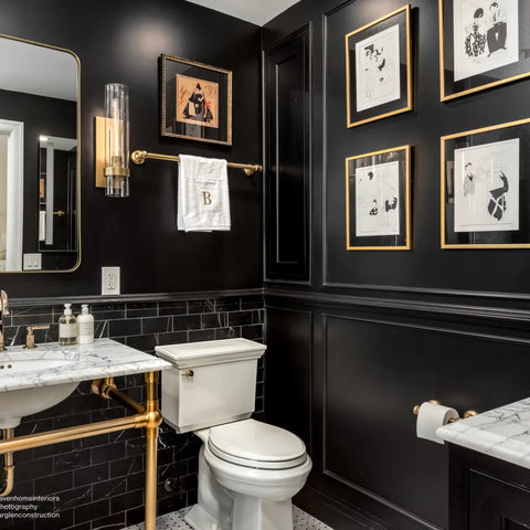 Ferrara 3" x 6" Honed Marble Tile in Nero