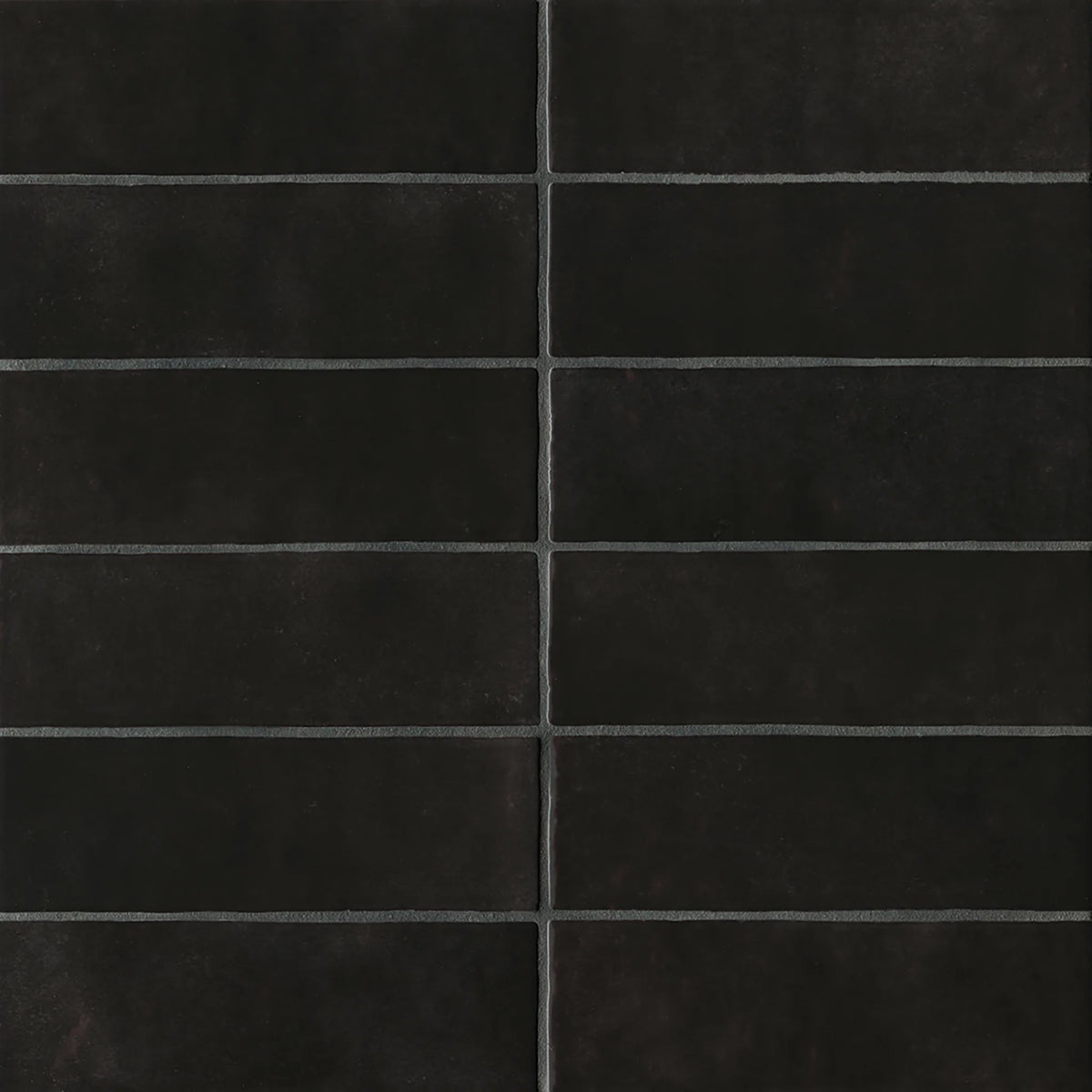 Cloé 2.5" x 8" Glossy Ceramic Tile in Black