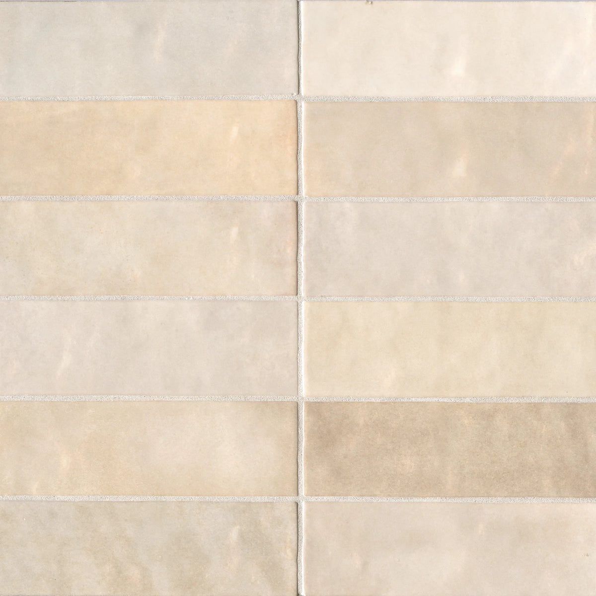 Cloé 2.5" x 8" Glossy Ceramic Tile in Creme