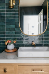 Cloé 2.5" x 8" Glossy Ceramic Tile in Green