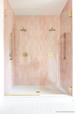 Cloé 2.5" x 8" Glossy Ceramic Tile in Pink