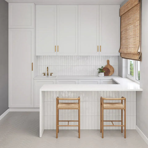 Clara 2.75" x 11" Glossy Porcelain Tile in Grey