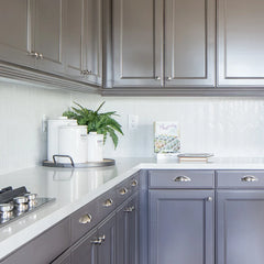 90 1/2" x 2" Herringbone Porcelain Mosaic Tile in White