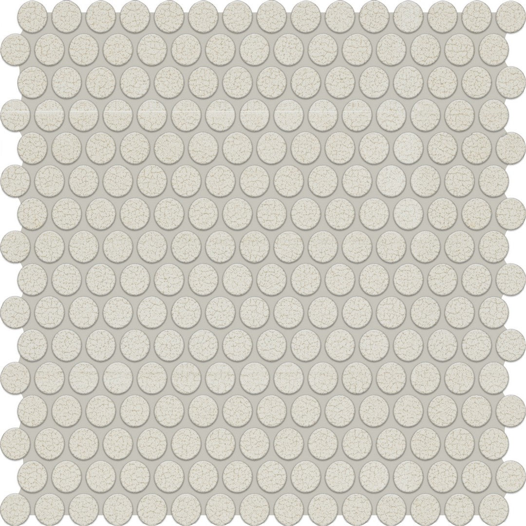 Marazzi Inyo Penny Rounds Microban, Matte - Crema