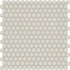 Marazzi Inyo Penny Rounds Microban, Matte - Crema