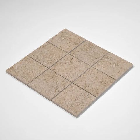 Ikonite 4" x 4" Honed Porcelain Mosaic in Walnut