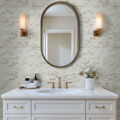 IVORY AMBER BEVELED SUBWAY