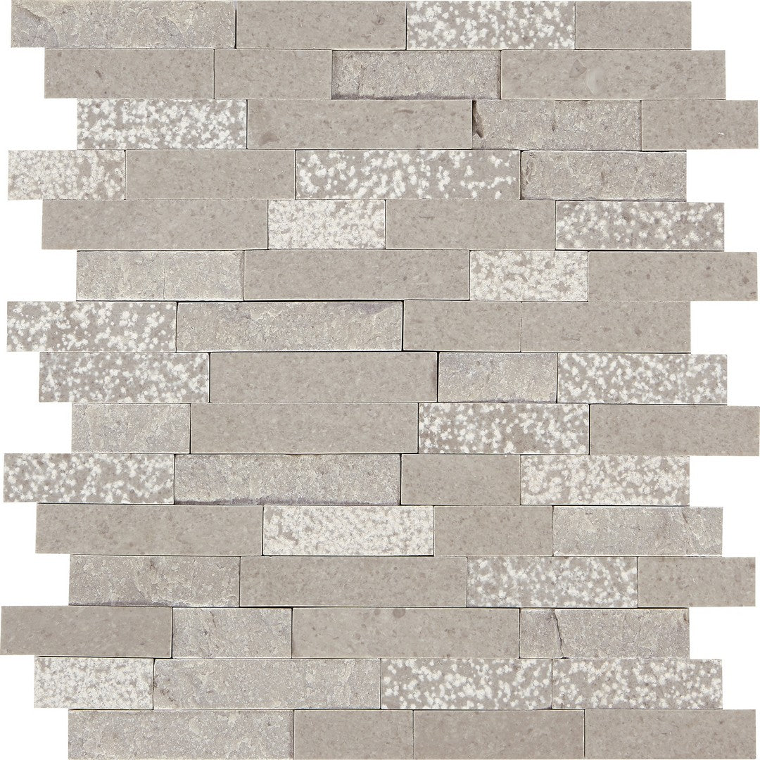 Marazzi Predella Random Linear Straight Edge, Mix - Meta Silver