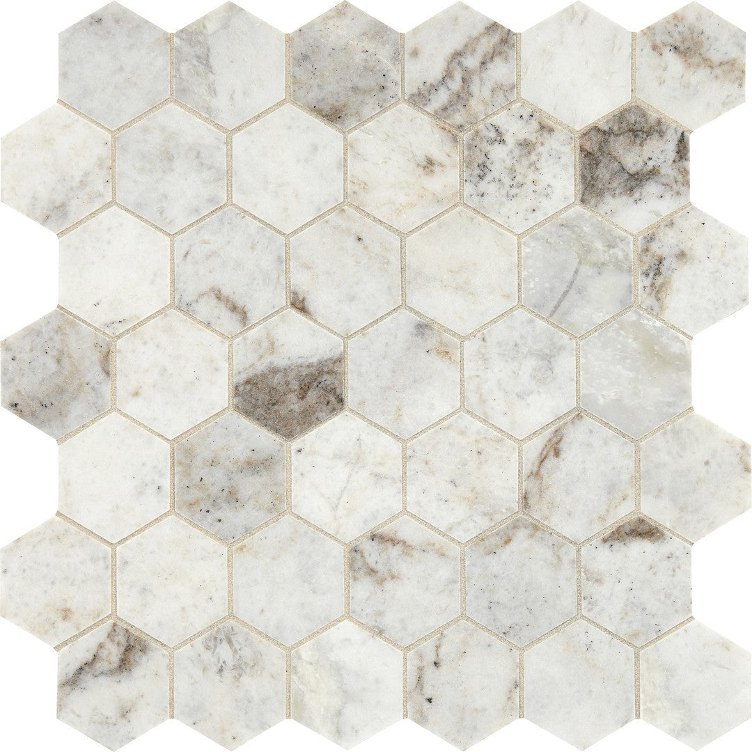 Marazzi Predella 2 Hexagon, Straight Edge, Honed - Lumen White