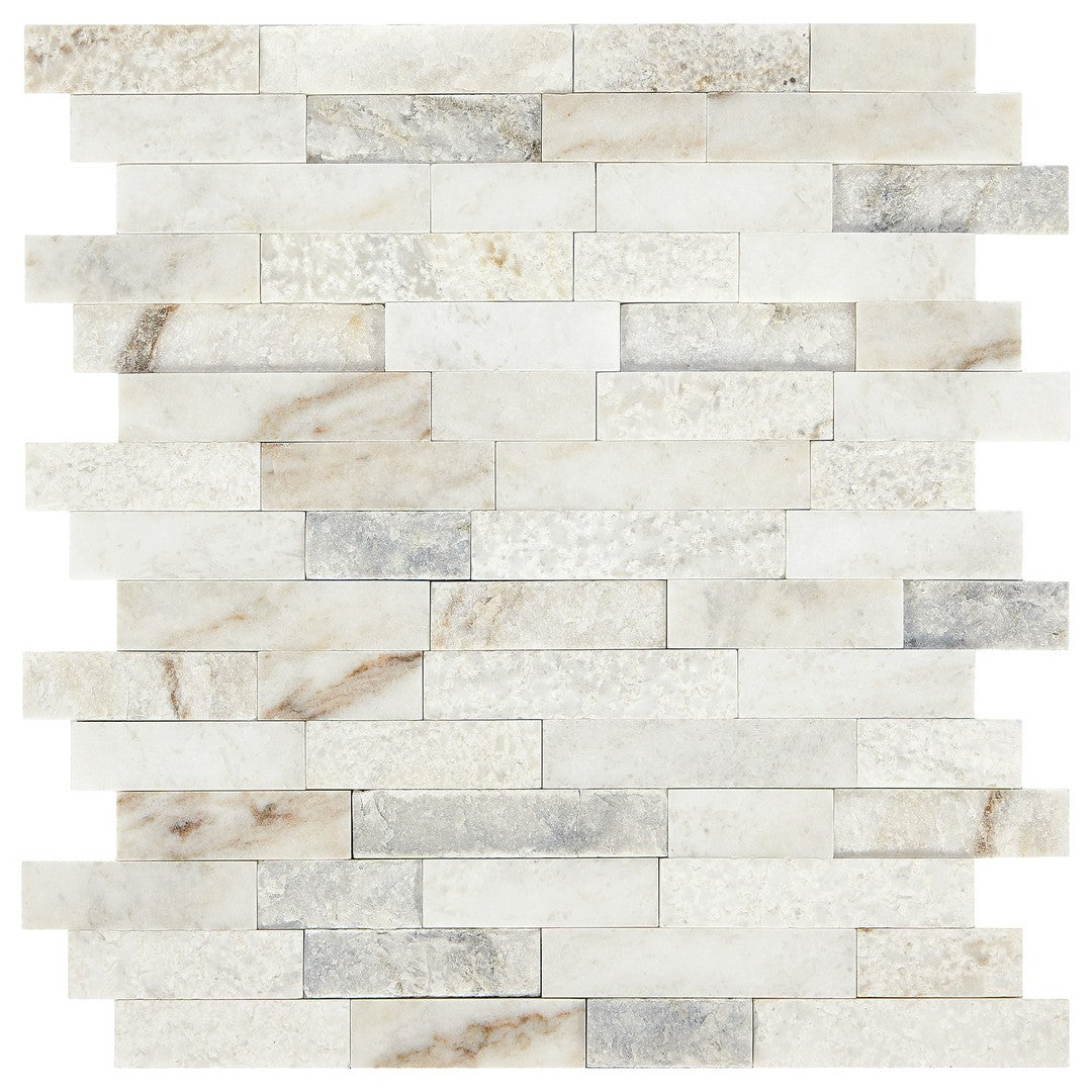 Marazzi Predella Random Linear Straight Edge, Mix - Lumen White