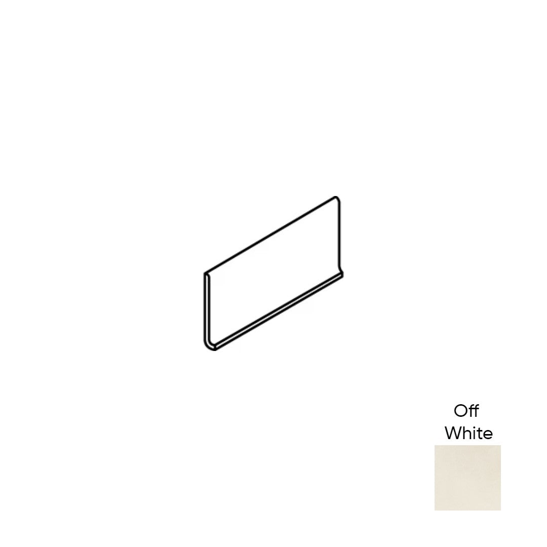 Marazzi Moroccan Concrete 6X12 P36C9, Cove Base, Matte - Off White