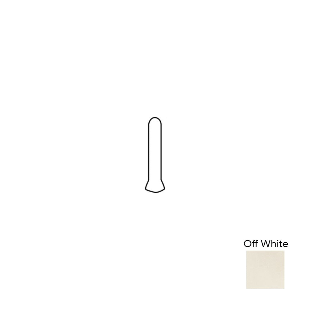 Marazzi Moroccan Concrete 1X6 PC36C9, Cove Base Outcorner, Matte - Off White