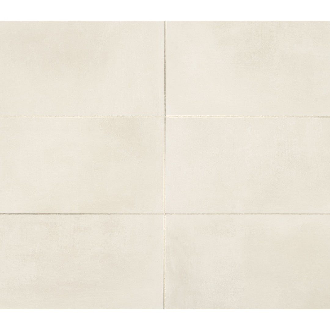 Marazzi Moroccan Concrete 12X24 Rectangle, Stepwise, Matte - Off White