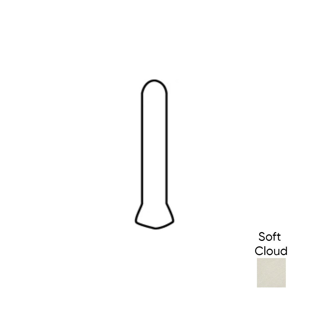 Marazzi Modern Oasis 1X6 PC36C9, Cove Base Outcorner, Matte - Soft Cloud