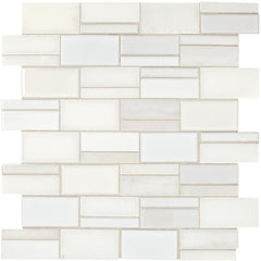 Marazzi MidPark Mosaics 3 Rectangle Random, Matte - Cloud