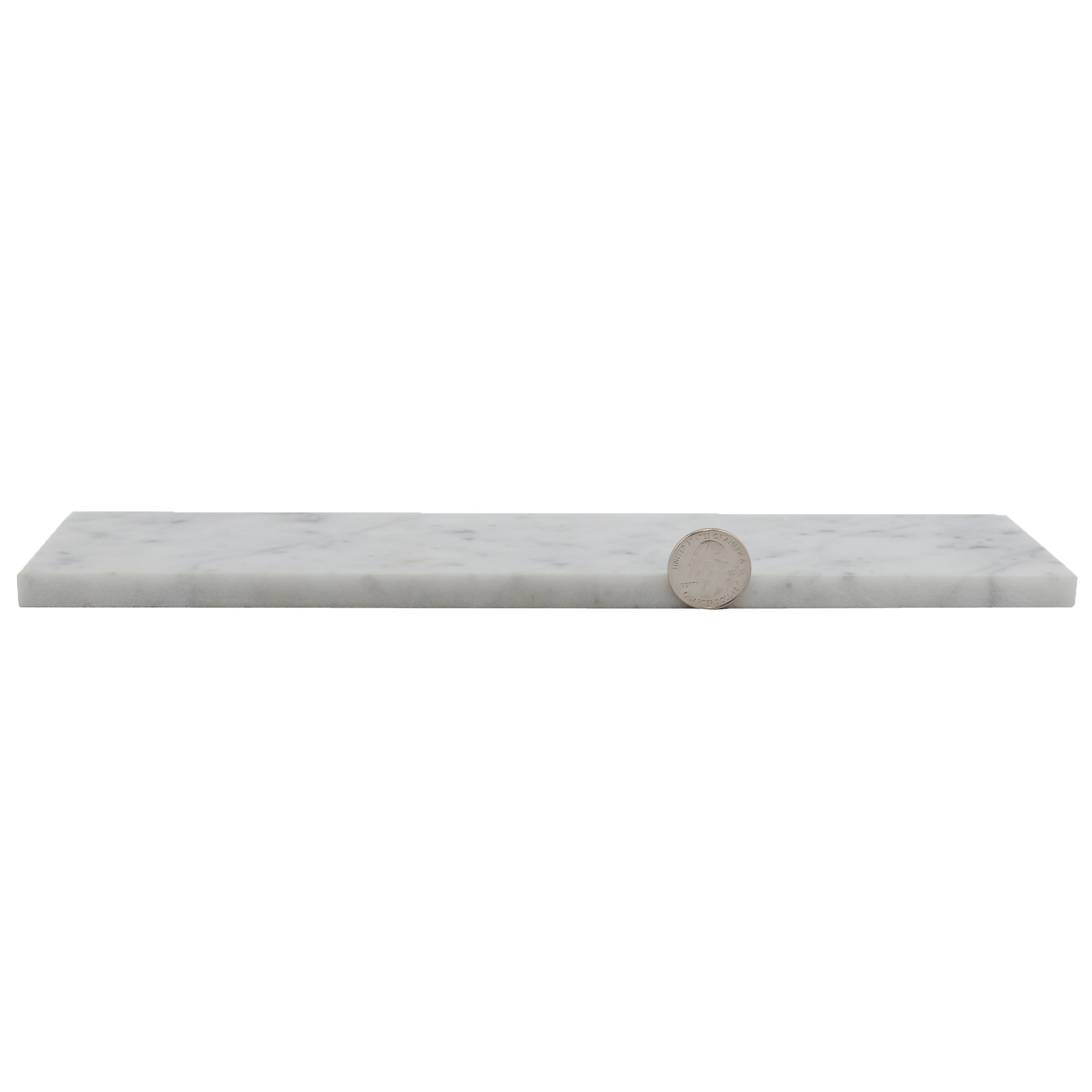 Bedrosians White Carrara 3" x 12" Floor & Wall Tile | Item Code MRBWHTCAR0312H