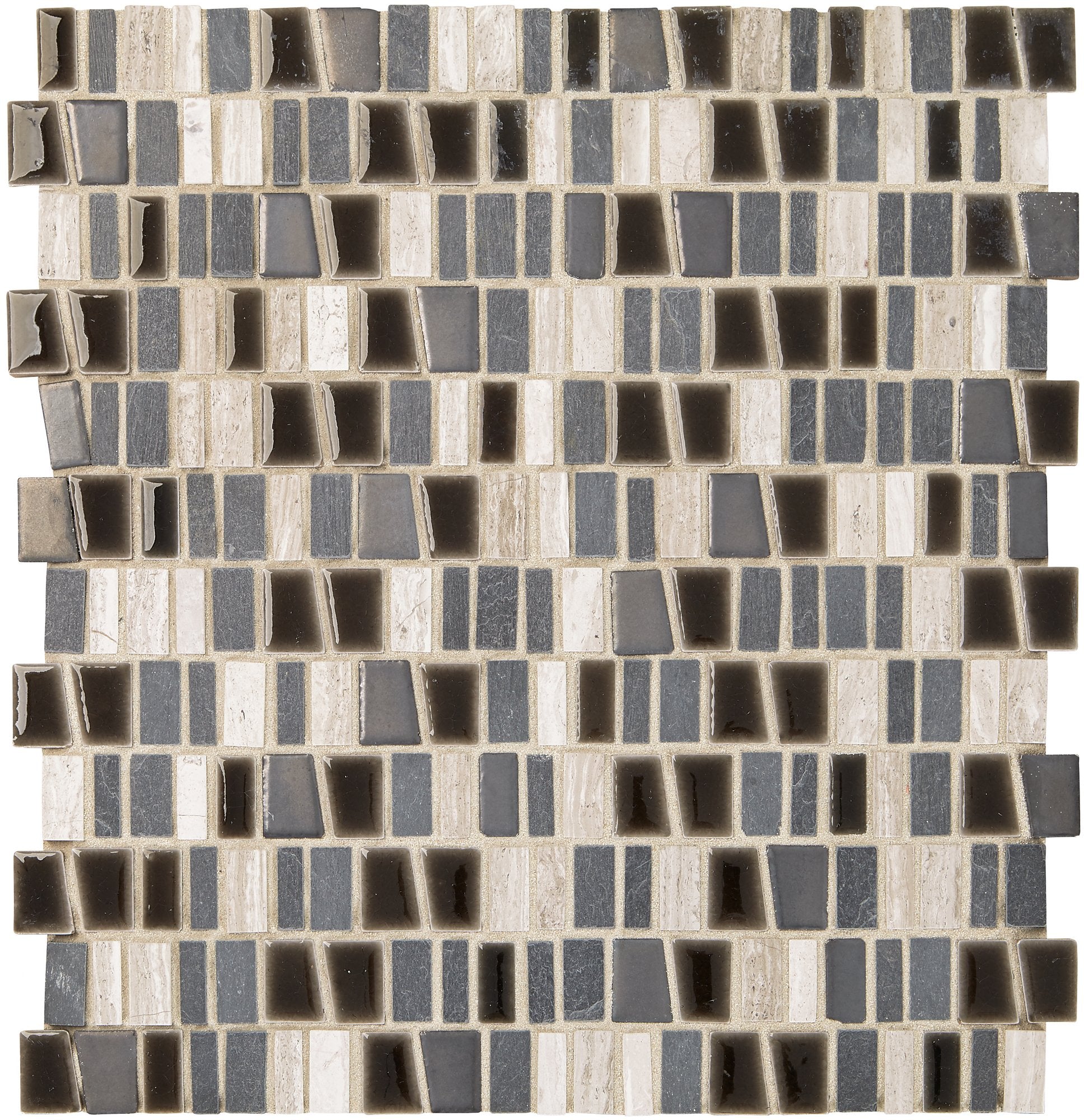 Marazzi Midpark Mosaics Shadow, Rectangle Random, 3, Matte | SKU MP103RANDMS1P