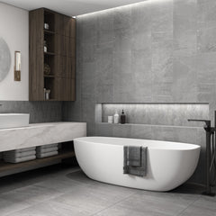 Marazzi Marble Obsession Grigio, Rectangle, 12X24, Matte | SKU MB221224A1PF