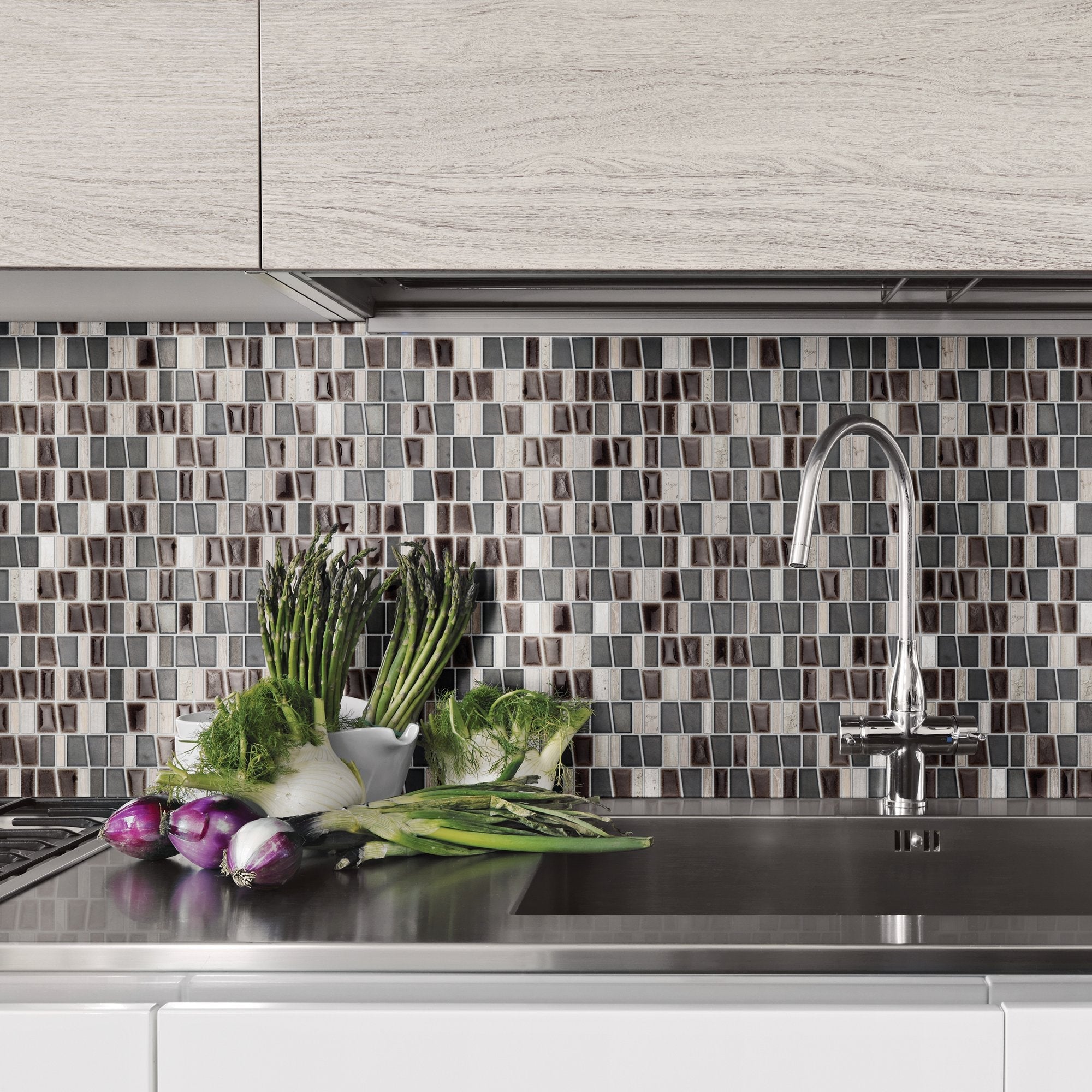 Marazzi Midpark Mosaics Bark, Rectangle Random, 3, Matte | SKU MP093RANDMS1P