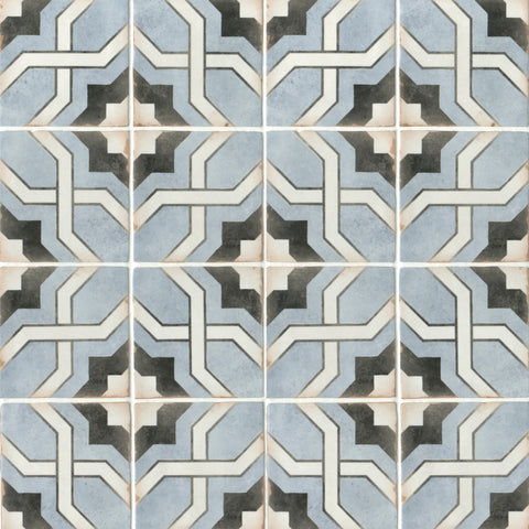 Casablanca 5" x 5" Matte Ceramic Tile in Attia