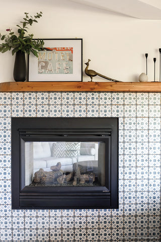 Casablanca 5" x 5" Matte Ceramic Tile in Gaza