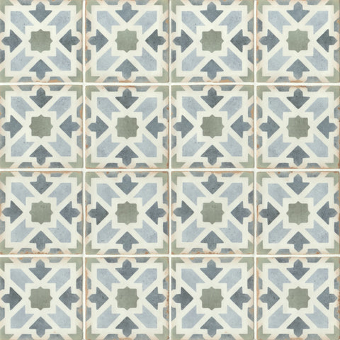 Casablanca 5" x 5" Matte Ceramic Tile in Kenzi