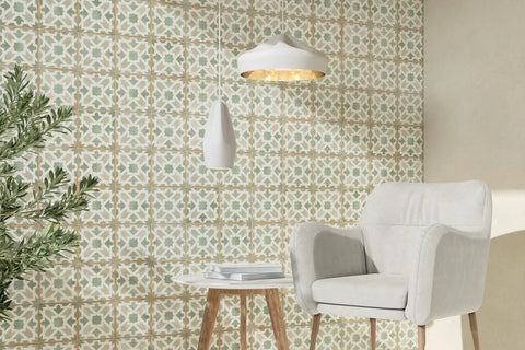 Casablanca 5" x 5" Matte Ceramic Tile in Malik