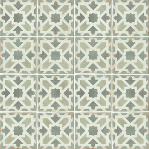 Casablanca 5" x 5" Matte Ceramic Tile in Malik