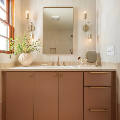 Makoto 2.5" x 10" Matte Ceramic Wall Tile in Umi Terracotta