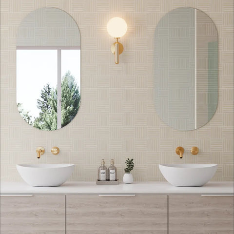 Sahara .5" x 4" Matte Crosshatch Porcelain Mosaic Tile in Grey