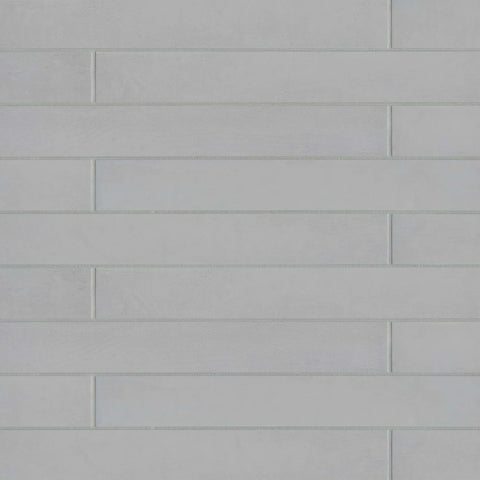Allora 3" x 24" Matte Porcelain Tile in Solid Grey