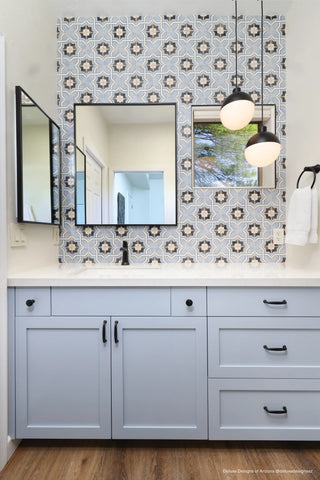 Casablanca 5" x 5" Matte Ceramic Tile in Attia