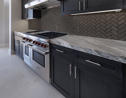 METALLIC GRAY BEVEL HERRINGBONE