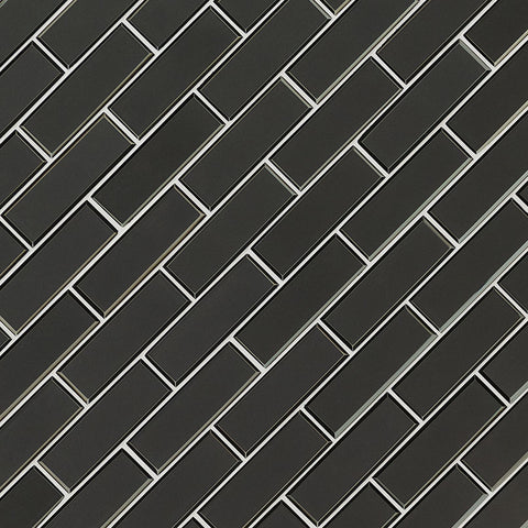 METALLIC GRAY BEVEL SUBWAY