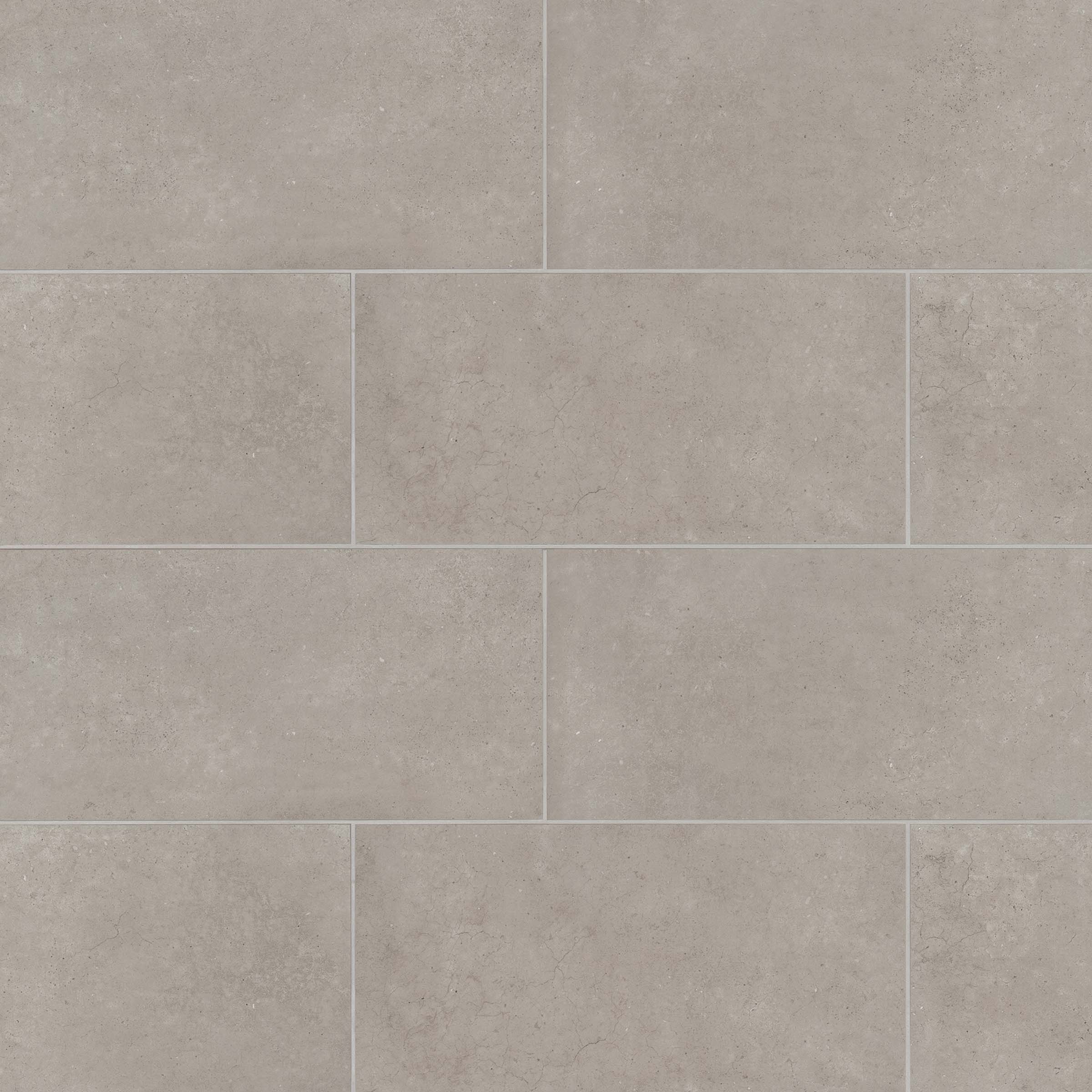 Bedrosians Materika 12" x 24" Matte Porcelain Floor and Wall Tile in Greige | Item Code NORMATGRE1224
