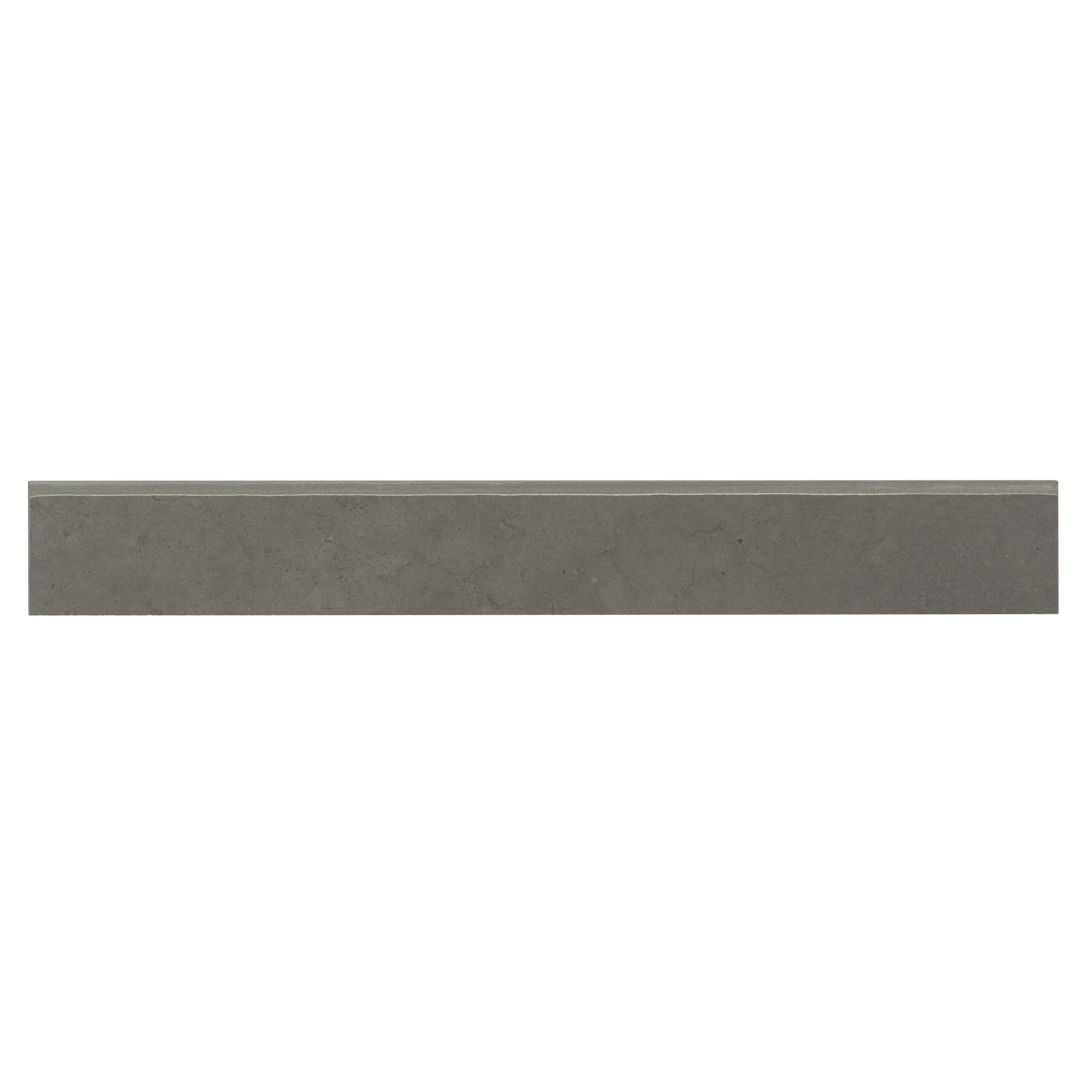 Bedrosians Materika 3" x 24" Matte Porcelain Bullnose Trim in Mud | Item Code NORMATMUD3X24BN