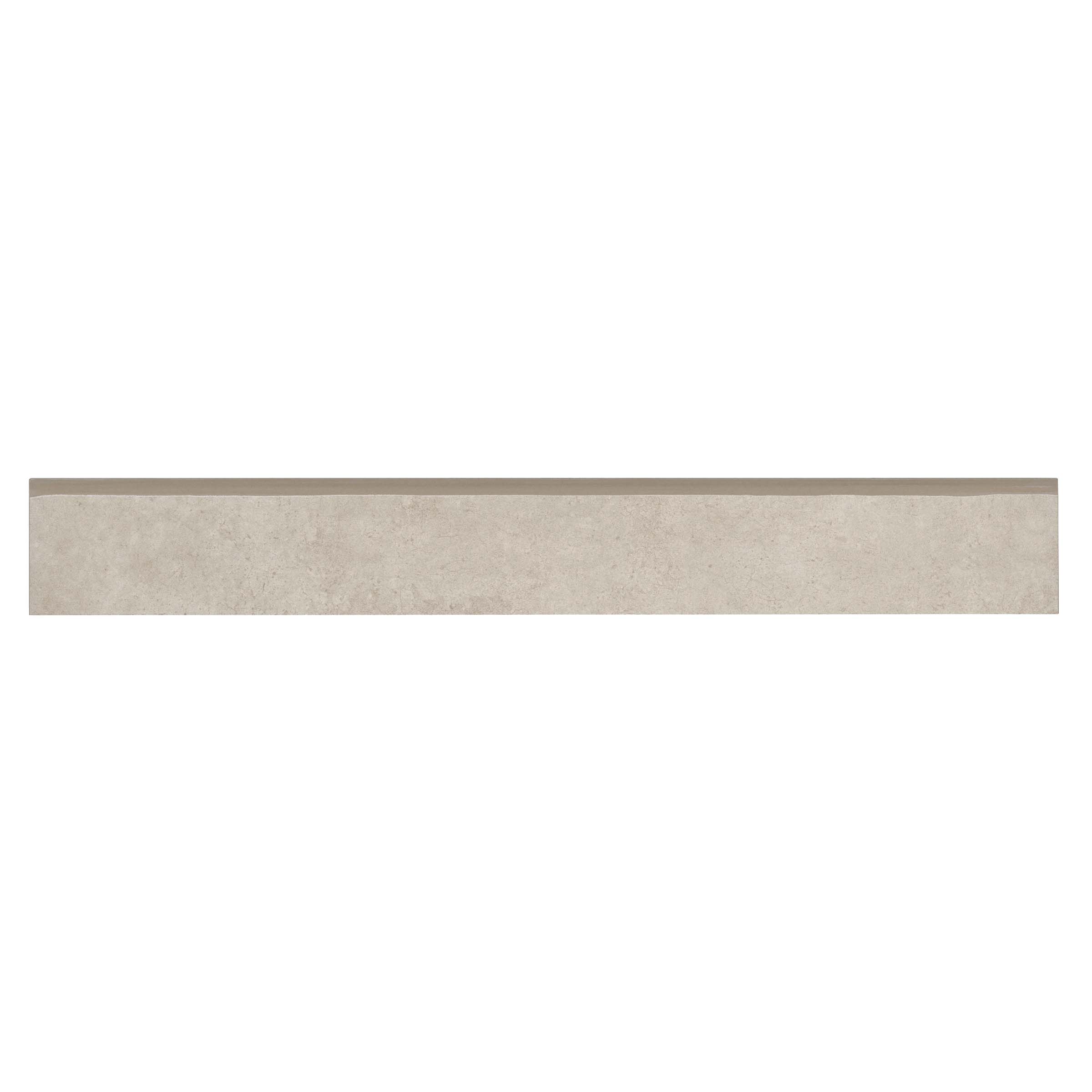 Bedrosians Materika 3" x 24" Matte Porcelain Bullnose Trim in Sand | Item Code NORMATSAN3X24BN