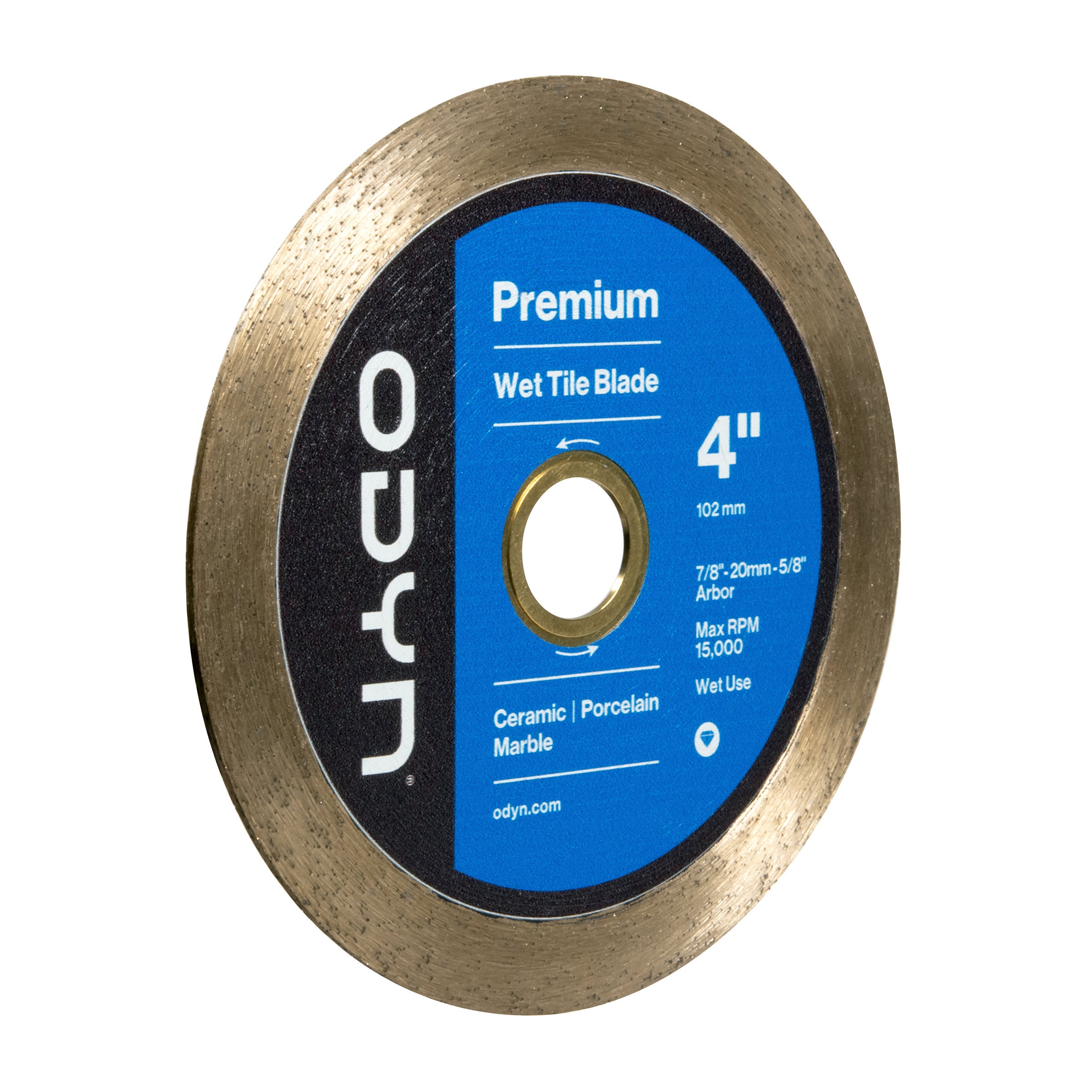 Bedrosians Odyn 4 in. Premium Wet Tile Blade | Item Code ODYBLADECR4SU