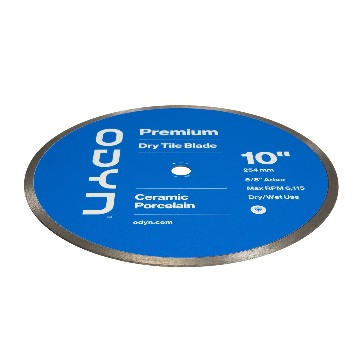 Bedrosians Odyn 10 in. Premium Dry Tile Blade | Item Code ODYBLADEDRCRY10P
