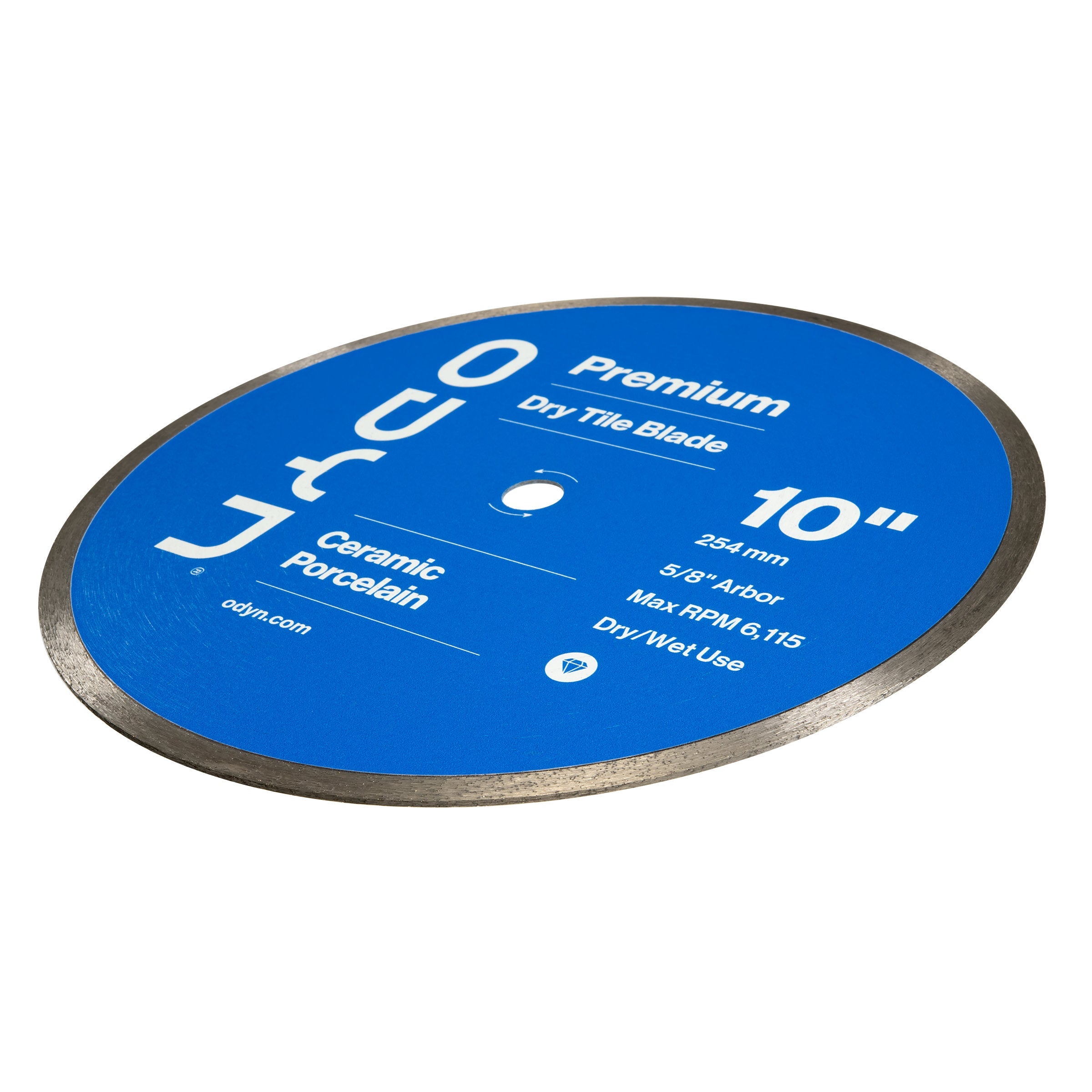 Bedrosians Odyn 10 in. Premium Dry Tile Blade | Item Code ODYBLADEDRCRY10P