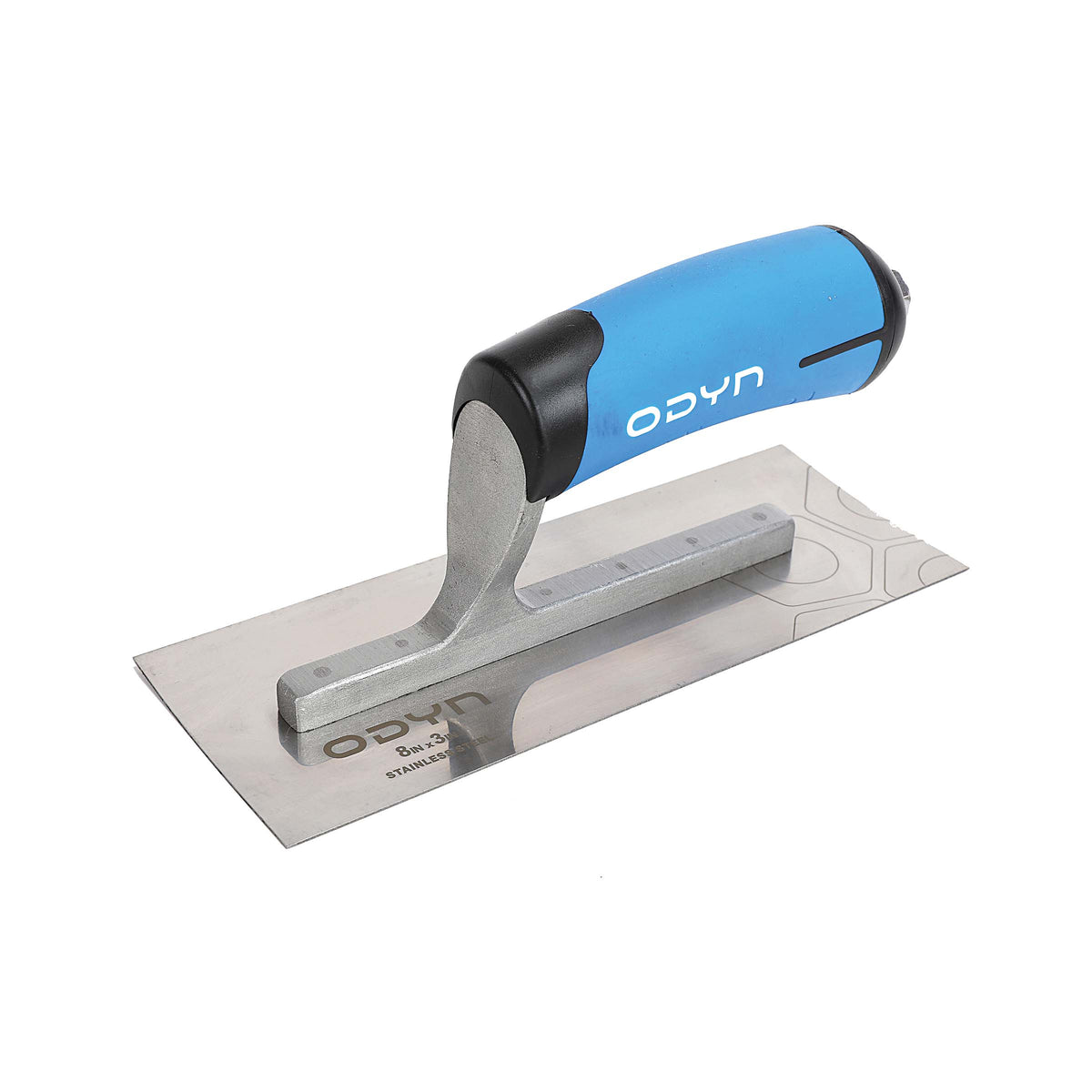 Bedrosians Odyn 8 in. x 3 in. Stainless Steel Mini Trowel w/ Comfort Grip | Item Code ODYTROSSMINI38SH