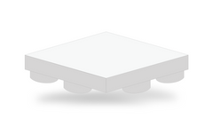 Ecore Tile - Ultra - L1, PlayGuard PG50 Midnight (8080 top), 2-1/2in x 24in x 24in | SKU PGT1-000070