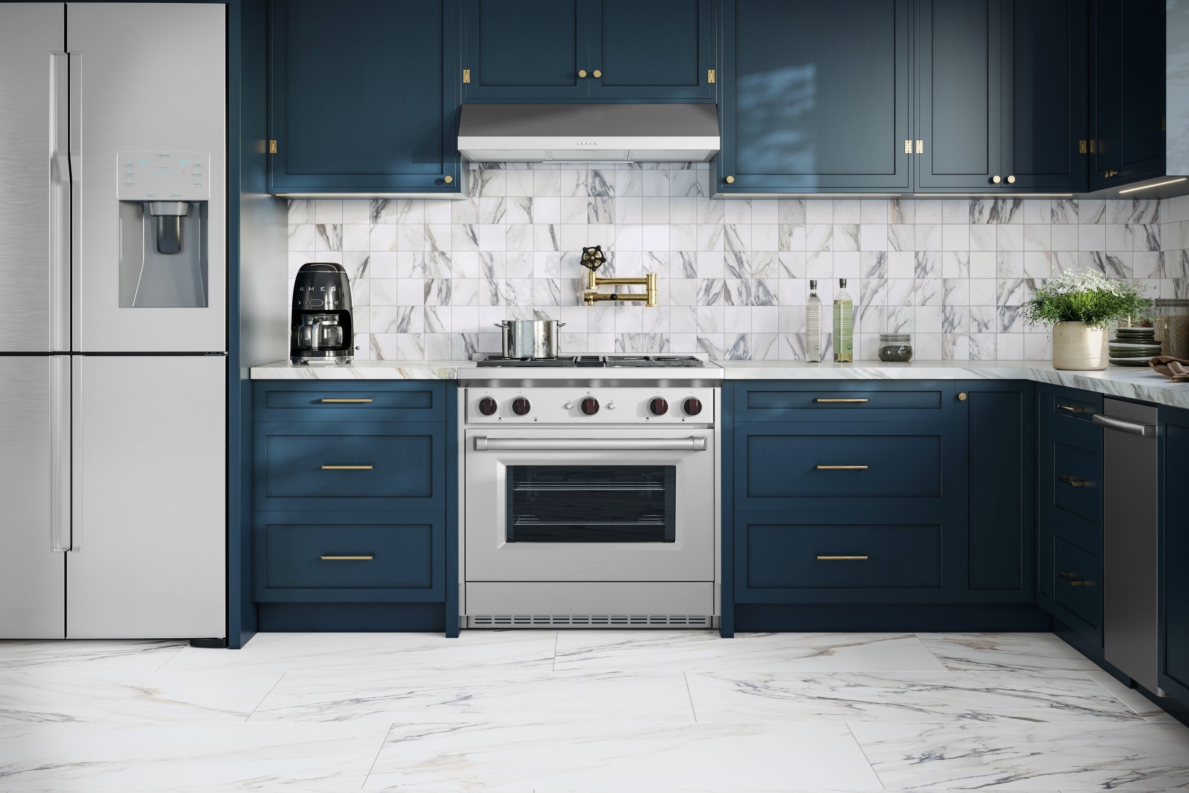 Bedrosians Prati 4" x 4" Honed Porcelain Mosaic in Dolomite | Item Code 100006081