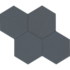 Marazzi Rhyme and Reason 4 Hexagon, Ripple Mix, Matte