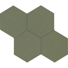 Marazzi Rhyme and Reason 4 Hexagon, Ripple Mix, Matte