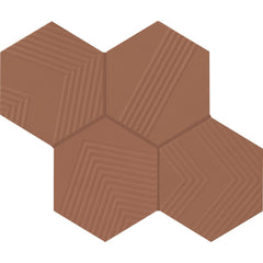 Marazzi Rhyme and Reason 4 Hexagon, Ripple Mix, Matte