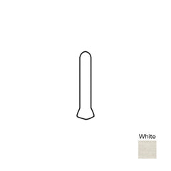 Marazzi Sabbia Marmo 1X6 PC36C9, Cove Base Outcorner, Matte - White