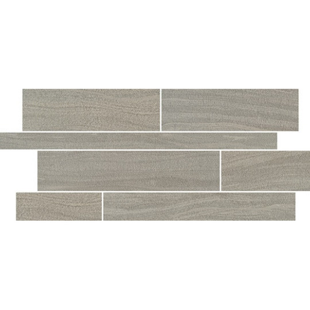 Marazzi Sabbia Marmo Random Linear Random Interlocking, Stepwise, Matte - Medium Gray